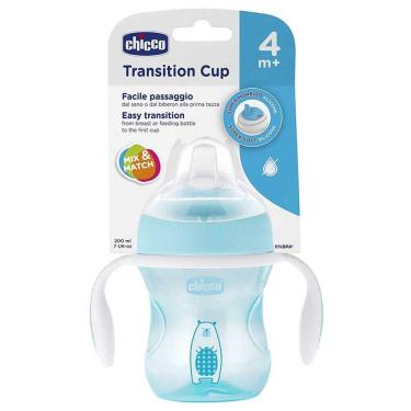 Imagem de COPO CHICCO TRANSITION +4M BICO ANTIVAZAMENTO Azul