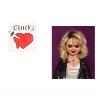 Imagem de Tatoo Temporária Fantasia De Halloween Noiva Do Chucky