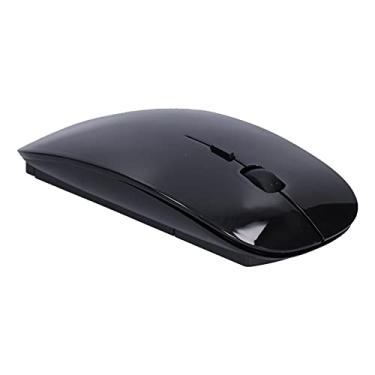 Imagem de Mouse Sem Fio Portátil Smart Slim 2.4G Com Receptor USB, Design Ergonômico, Posicionamento óptico Preciso, Alcance Sem Fio de 10m, Ampla Compatibilidade (Preto)