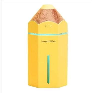 Imagem de Umidificador De Ar E Difusor Usb Formato de Lápis Com Led (Amarelo)