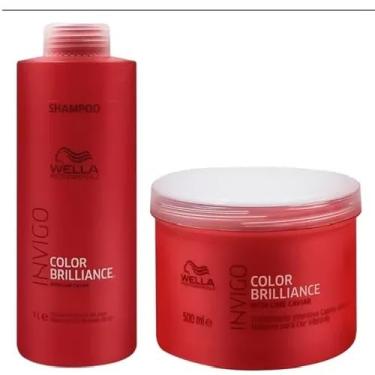 Imagem de Wella Invigo Color Brilliance Kit Shampoo 1000ml + Mascara 500ml