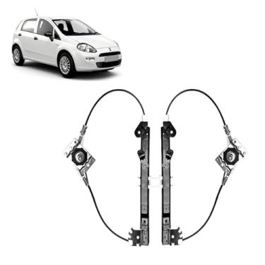 Imagem de Par Maquina Vidro Traseira Esquerda e direita Manual Para Punto 2007 2007 2008 2010 2011 2012 2013 2014 2015 2016 2017