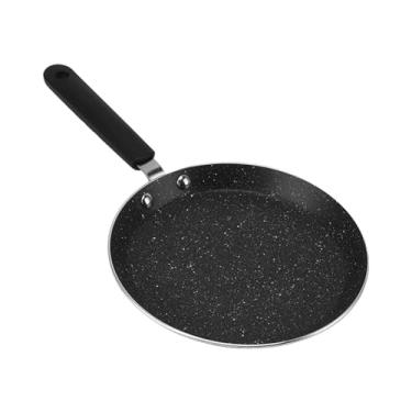 Imagem de Panela de Crepe Antiaderente, Panela de Tortilla de Liga de Alumínio, Frigideira Plana de Panqueca de 10 Polegadas Tawa Dosa Tortilla Pan, Frigideira de Panqueca Comal (6 pol.)