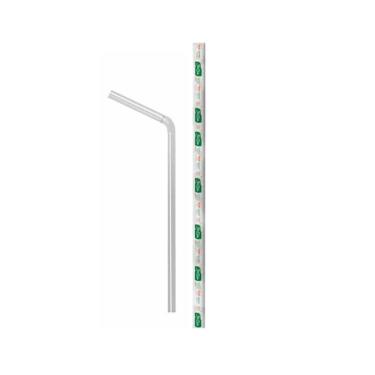 Imagem de Canudo Bio Flex Shake Sache Papel 8 Mm Cristal Pp C/ 100