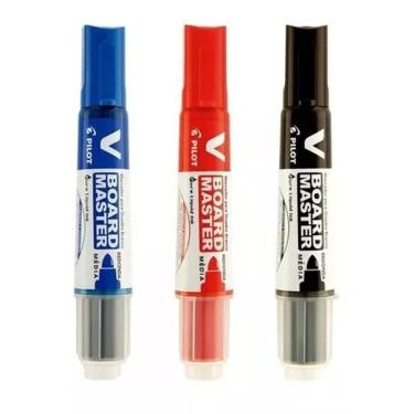 Imagem de Kit C/03 Pincel Quadro Branco Marcador Pilot Recarregável - PILOT