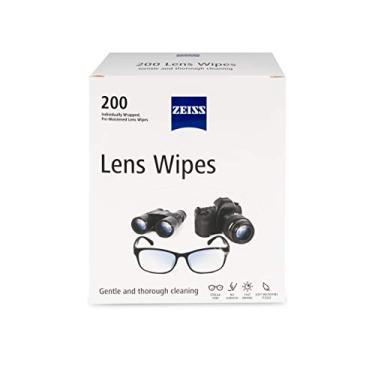 Imagem de Lenços de limpeza de óculos ZEISS – 200 lenços pré-umedecidos para limpeza de óculos