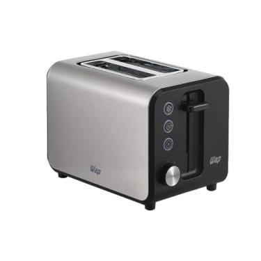 Imagem de WAP Torradeira Elétrica WTE1 Inox com 7 Níveis de Tostagem, Desligamento Automático, Descongela e Reaquece, 900W 127V