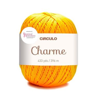 Imagem de Fio Circulo Charme para crochê e tricô - 100% algodão virgem brasileiro mercerizado - Peso esportivo macio - Cor 4146 - Gema de ovo