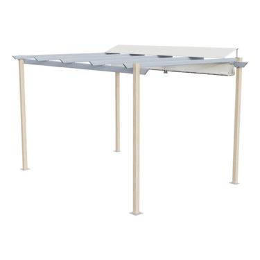 Imagem de Pergolado De Alumínio 258x400x282cm Com Cobertura Retrátil