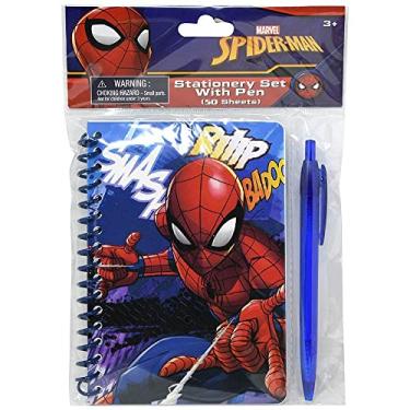 Imagem de Caderno espiral "Filme" do Homem-Aranha com caneta em poliéster