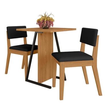 Imagem de Conjunto De Mesa Com 2 Cadeiras Arkansas Cinamomo/preto - M. Arapongas Cinamomo/preto 06