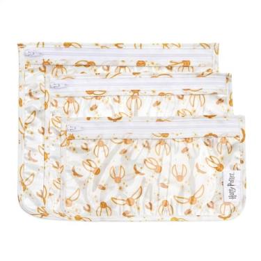 Imagem de Bumkins Necessaire aprovada pela TSA, bolsa de viagem Harry Potter, bolsa com zíper, sem PVC, sem vinil, lado transparente, conjunto de 3
