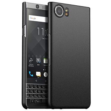 Imagem de INSOLKIDON Compatível com BlackBerry Keyone capa dura PC capa protetora para telefone capa protetora antiderrapante à prova de arranhões capa dura (preto esfrega)