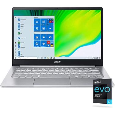 Imagem de Acer Notebook fino e leve Swift 3, tela FHD de 14", processador Intel EVO Core i7-1165G7, 8GB RAM, SSD NVMe 1TB, Wi-Fi 6, leitor de impressão digital, teclado retroiluminado, Windows 11 Home
