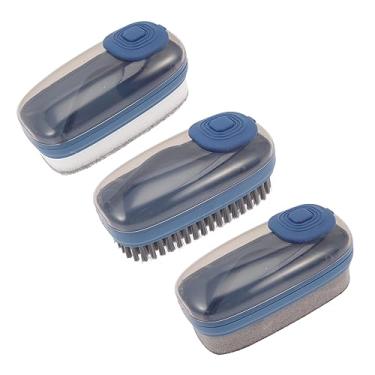 Imagem de 3 pçs escova de tênis escova de esfregar escova de lavanderia doméstica escova de lavagem escova de limpeza de sapatos escova de roupas escova de sapatos escova limpa para sapatos escova de lavagem de