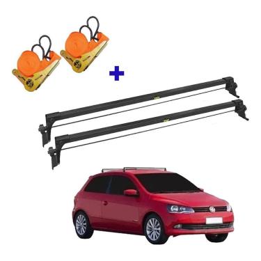 Imagem de Rack De Teto Bagageiro + 2 Cintas Gol G6 2 Portas Ano 12/19
