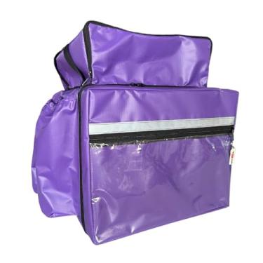 Imagem de Mochila Bag Completa para Motoboy Delivery Impermeável com ISOPOR 45L - Roxo