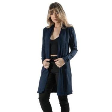 Imagem de Cardigan Kimono Canelado Bella Fiore Manga Longa Roupa Para Inverno Moda Casual-Feminino