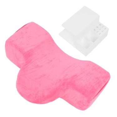 Imagem de Travesseiro para Cílios Com Prateleira Prateleira Acrílica Almofada Ergonômica Respirável para Cama de Cílios Com Organizador de Prateleira para Lojas de Cílios Escolas de