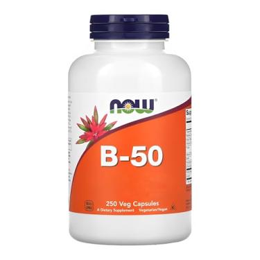 Imagem de NOW Foods Vitamina B 50mg Complex B 250 Veg Cáps Importado