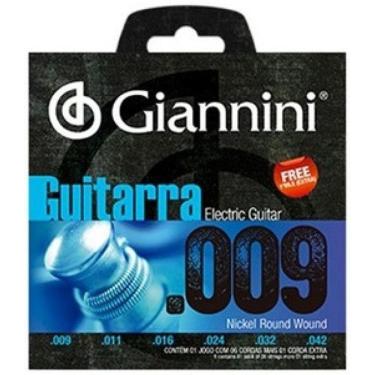 Imagem de Encordoamento Cordas Giannini Guitarra Aço .009 GEEGST9