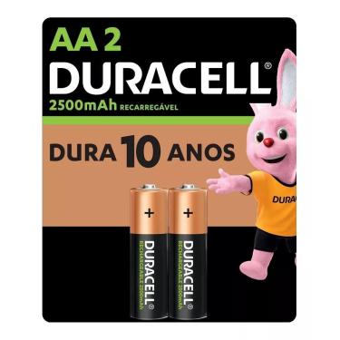 Imagem de Pilha Duracell Aa Recarregável 2500mah Com 2 Unidades