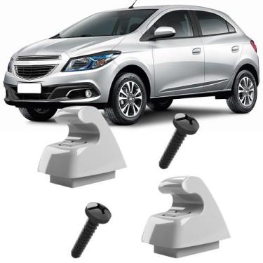 Imagem de 2 Grampos Presilhas Suporte com Parafuso Quebra Sol Onix 2013 2014 201