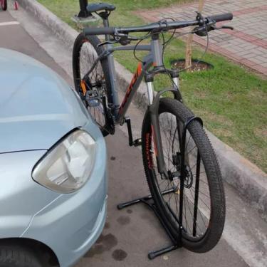 Imagem de Kit Suporte 2 Peças Estacionamento Cavalete Expositor Chão Bike Aro 29