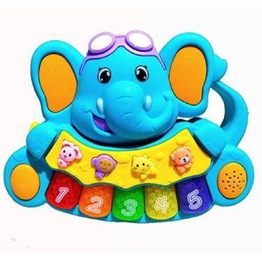 Imagem de Teclado Musical Luz e Som Pianinho Divertido para Bebês - Company Kids