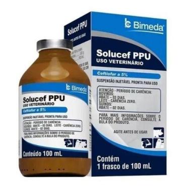 Imagem de Solucef Ppu Ceftiofur - 100ml - Bimeda - Kit Com 3 Unidades