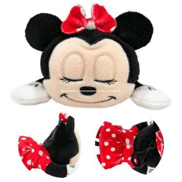 Imagem de Pelúcia Minnie Clip On Dormindo 12 cm Chaveiro Disney Fun - Fun Divirt