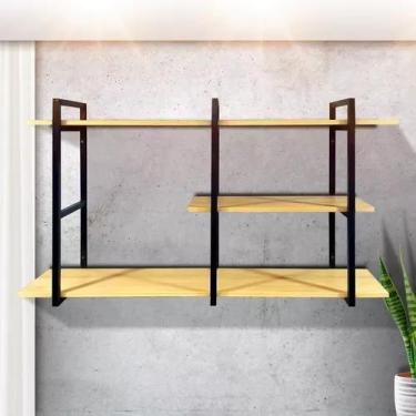 Imagem de Estante suspensa para escritório, sala e cozinha com design moderno e 