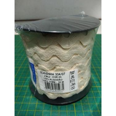 Imagem de Sianinha 100%algodao cru rolo 50 mt larga 9mm - Sao jose