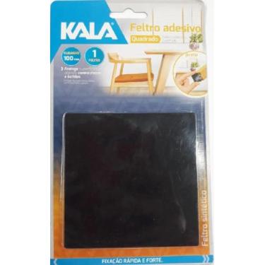 Imagem de Feltro adesivo cadeira sofa mesa preto quadrado 100mm 1 peça - kala