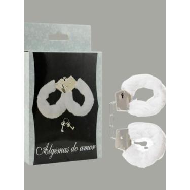 Imagem de Algemas em Metal Com Pelúcia YOUVIBE, Branco