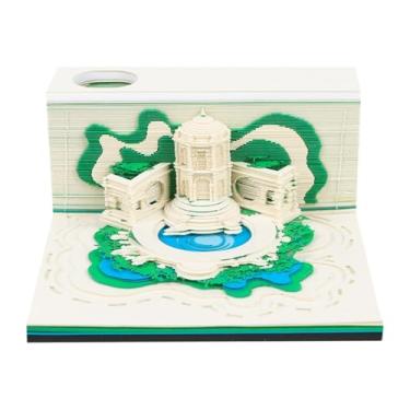 Imagem de Calendário Garden Time Piece 2025, calendário 3D 2025, faça você mesmo, anotação adesiva para entalhar em papel, para decoração de escritório em casa, presentes de Natal (jardim)