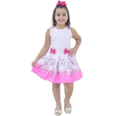 Imagem de Vestido Gatinha Marie Rosa - Moderna Meninas, 07 - 5 anos