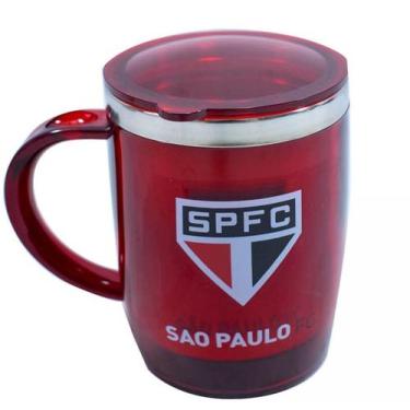 Imagem de Caneca Térmica Com Tampa 450ml São Paulo SPFC - mileno