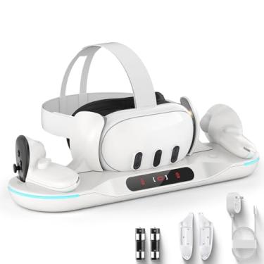 Imagem de Dxldfks Auto-Clamping Charging Dock for Meta Quest 3 and Accessories Controllers