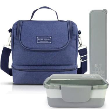 Imagem de Bolsa Térmica Lancheira Necessaire Concept Kit Pote Marmita Lanches 2 
