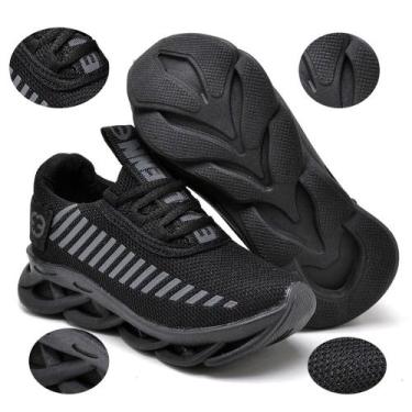 Imagem de Tênis Infantil Menino Evoltenn Sola Trança, 34, Black