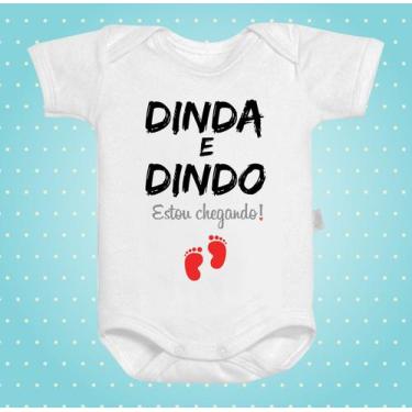 Imagem de Body Baby Dinda E Dindo Estou Chegando - GMH Prod. Serv. e Repr., GG