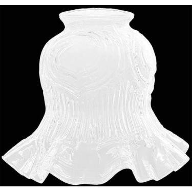 Imagem de Tulipa Caracol Com Colar Leitosa P/ Pendente Lustre Arande - CM GLASS 