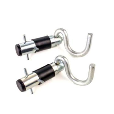 Imagem de Gancho Armador Suporte  Rede Tipo Batom Niquelado Mava 1 Par