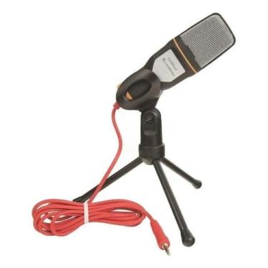 Imagem de Microfone Condensador c/ Tripé p/ Gravação Profissional, Podcast, Vide