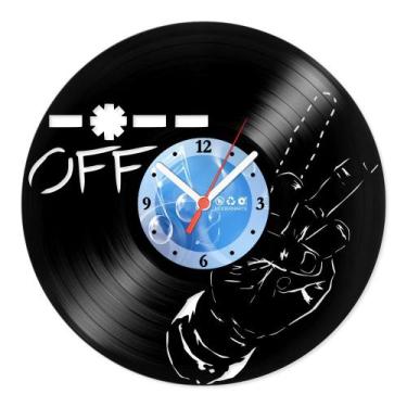Imagem de Relógio De Parede Disco Vinil Diversos - Fuck Off - VDI-359 - Modernar
