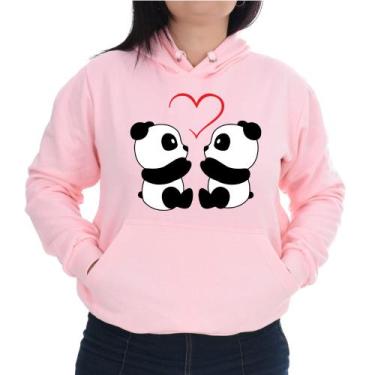Imagem de Blusa Moletom Feminino Canguru Flanelado Casual 2 Panda - Markelly, Ro