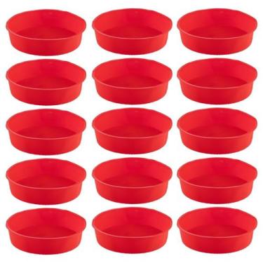 Imagem de Kit 15 Formas Redonda de Silicone Sortida Bolos Sobremesa - QUALITY HO