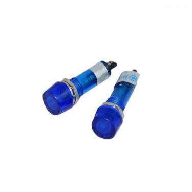 Imagem de Sinaleiro Jng Sem Rabicho Pl101 127V Azul 52180 - Kit C/10, Azul, 110V