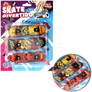 Imagem de Skate De Dedo Divertido Com 3 Pecas - MOHNISH